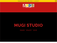 Tablet Screenshot of mugipottery.com